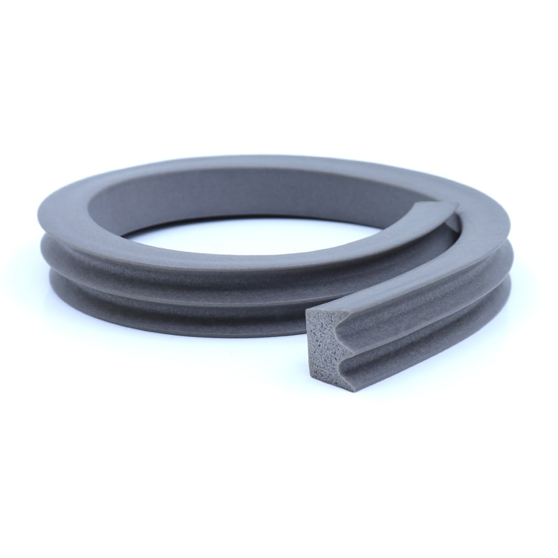 Gray Special Shape Silicone Strip